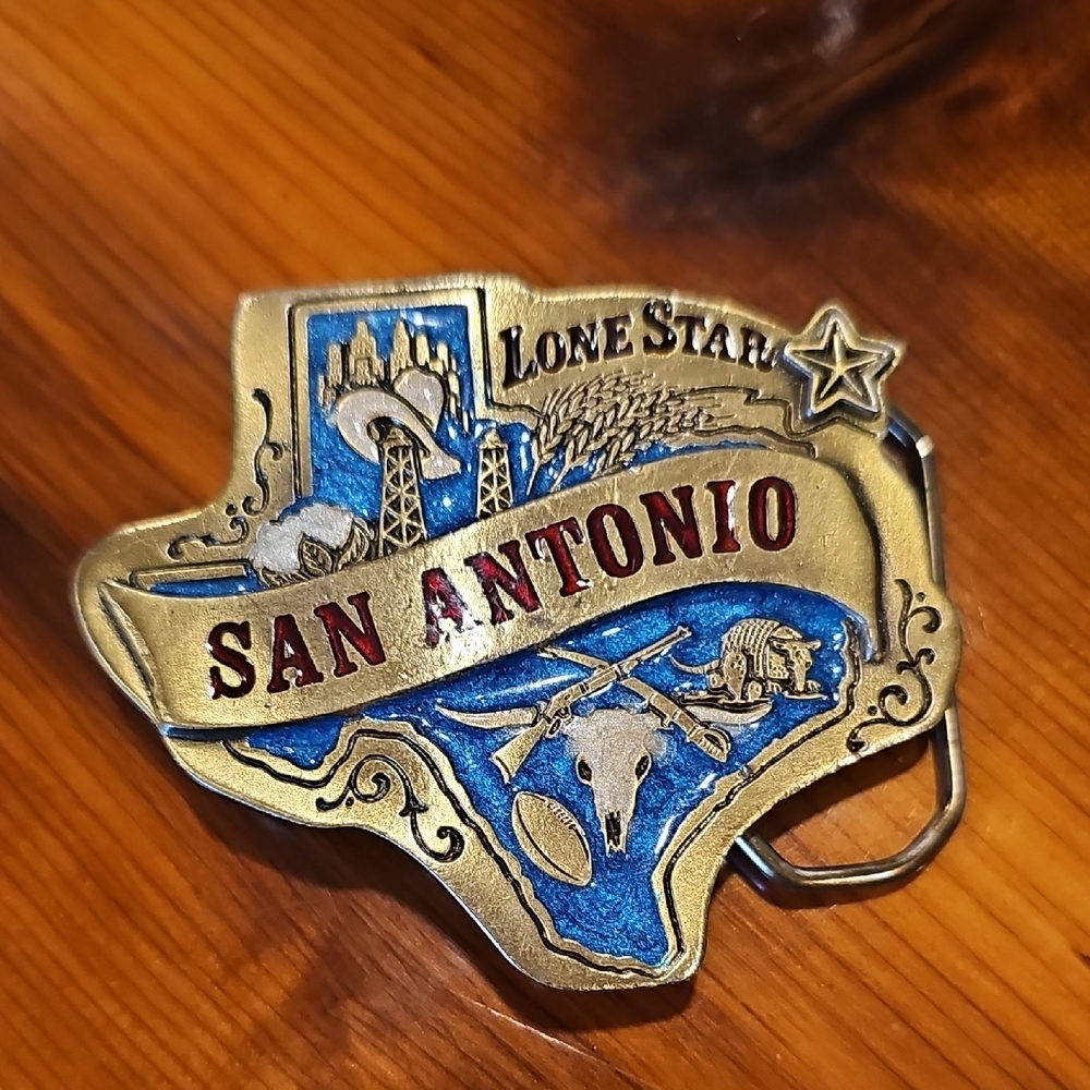 San Antonio Texas Belt Buckle